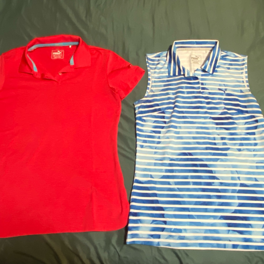 2 used Puma golf polos. Size XS.